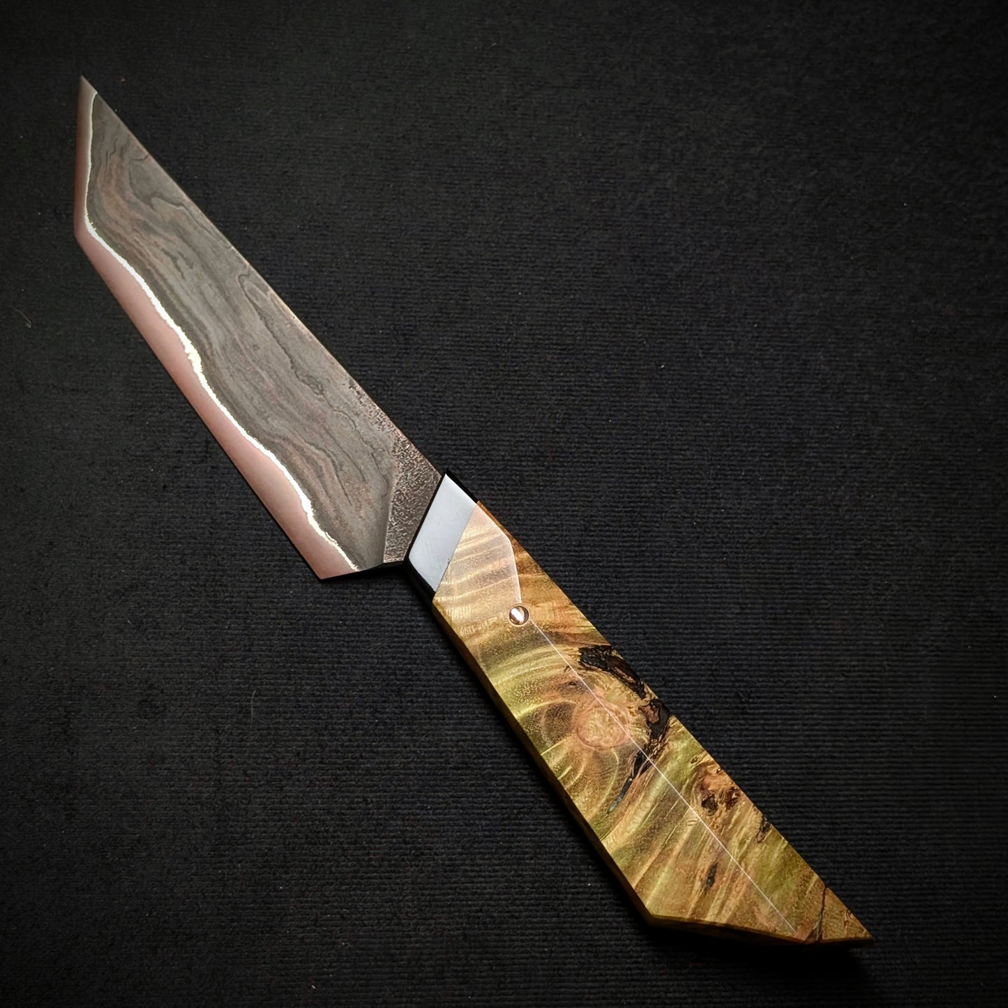 125mm Tanto Paring Knife | Handmade Kitchen Knives - KWB Knives