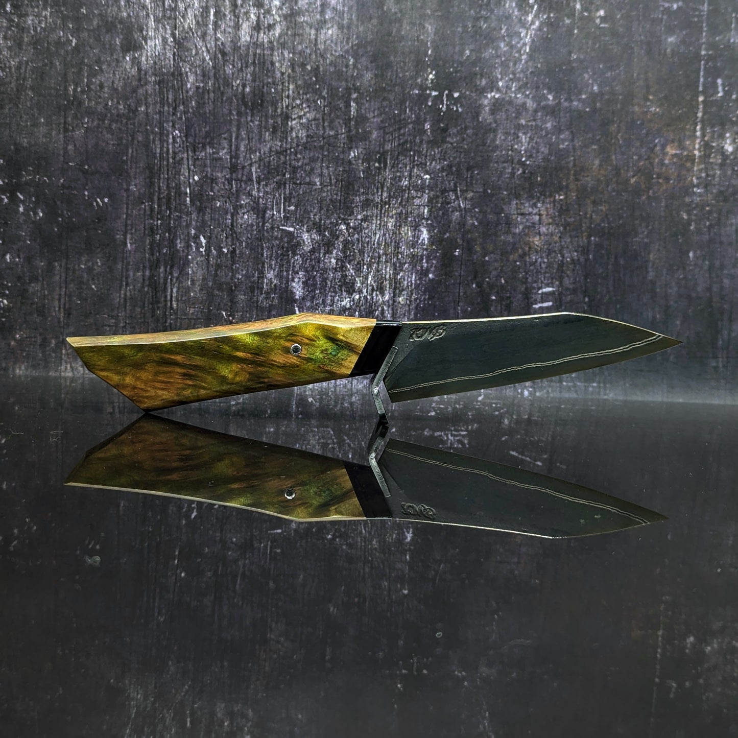 110mm double stripe Paring knife | Handmade Kitchen Knives-KWB Knives
