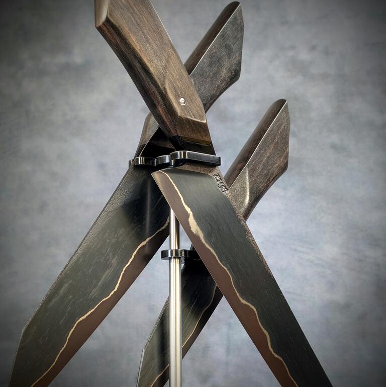 Wrought Iron Three Piece Set | Handmade Kitchen Knives
