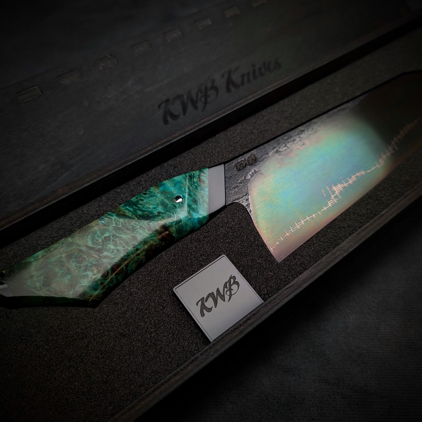 230mm Barbed Wire K-Tip Gyuto | Handmade Kitchen Knives