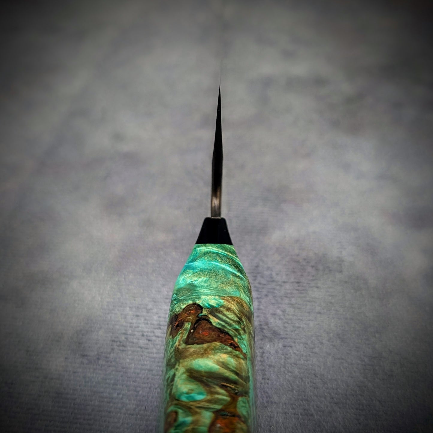 230mm Barbed Wire K-Tip Gyuto | Handmade Kitchen Knives