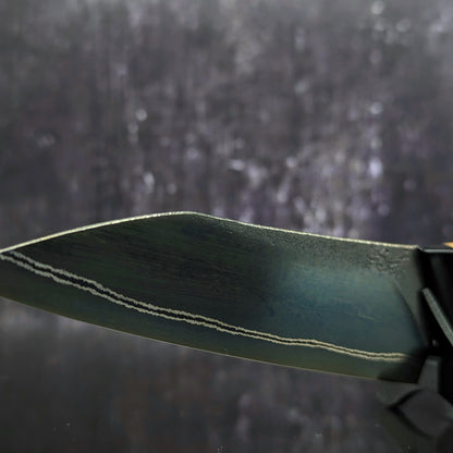 110mm double stripe Paring knife | Handmade Kitchen Knives-KWB Knives