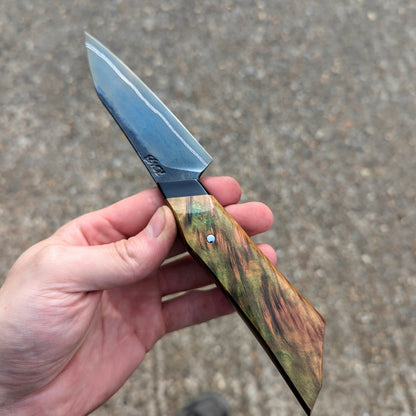 110mm double stripe Paring knife | Handmade Kitchen Knives - KWB Knives