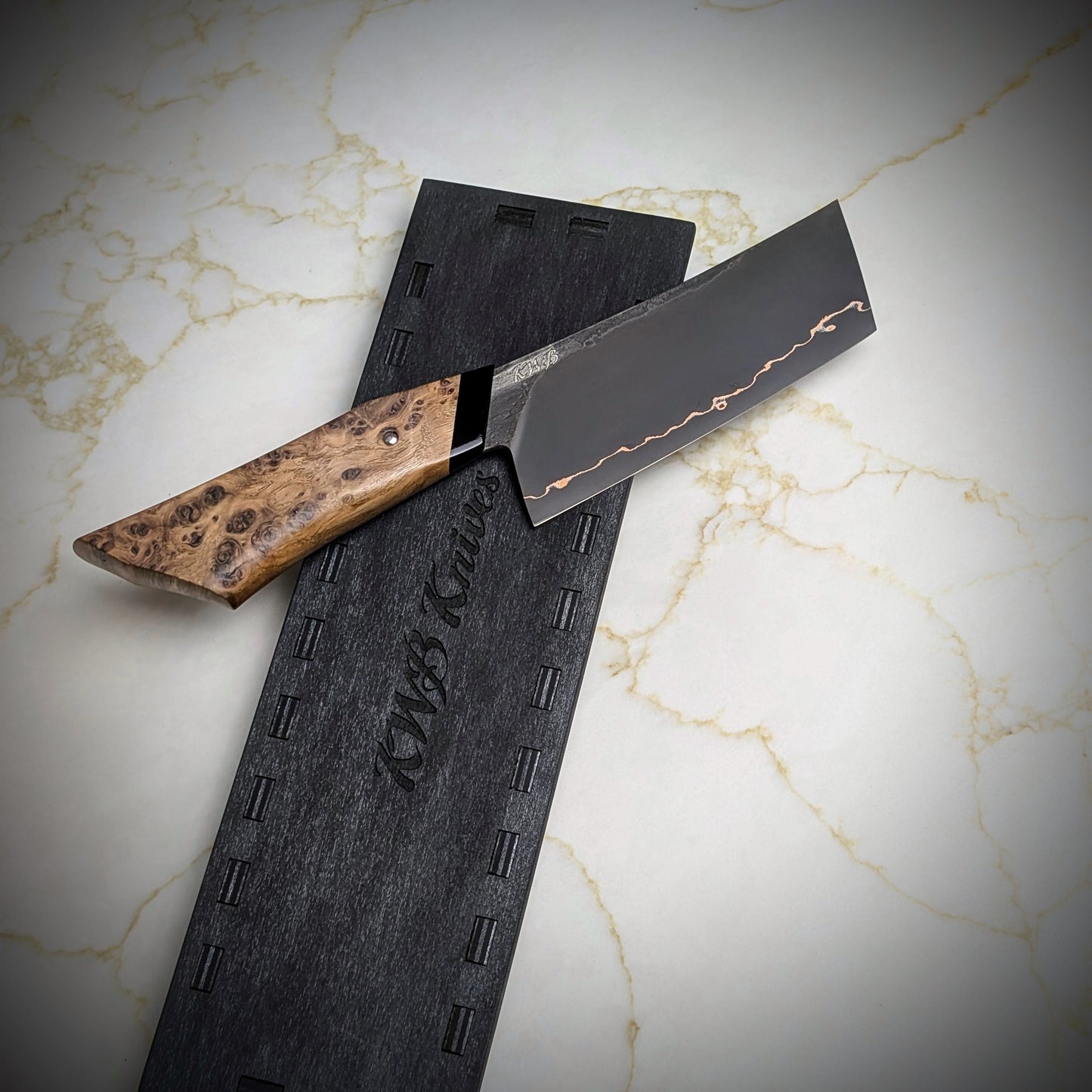 120mm Cu-Mai Nakiri | Handmade Kitchen Knives - KWB Knives
