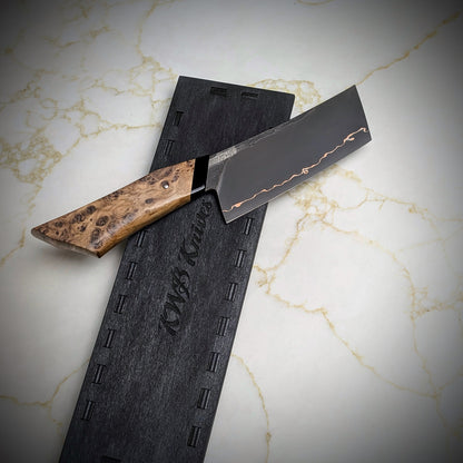 120mm Cu-Mai Nakiri | Handmade Kitchen Knives - KWB Knives