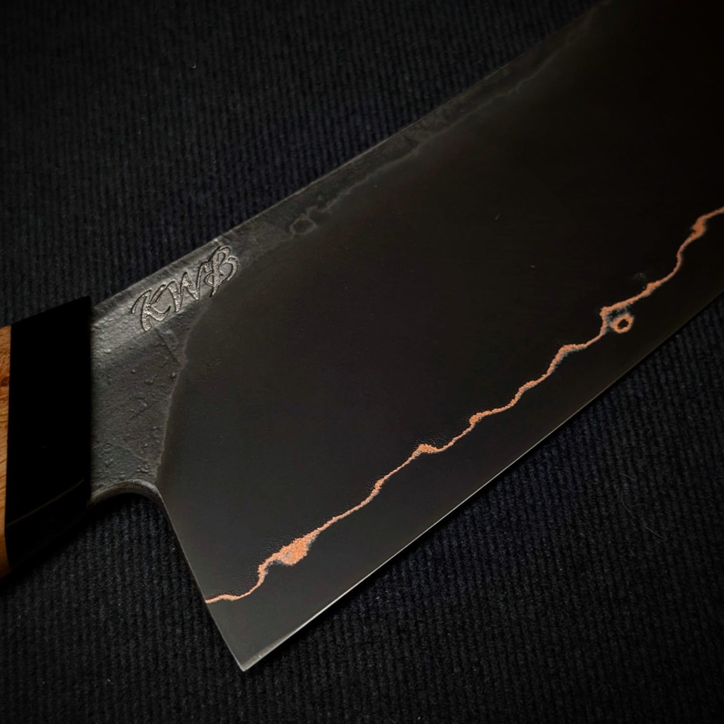 120mm Cu-Mai Nakiri | Handmade Kitchen Knives - KWB Knives