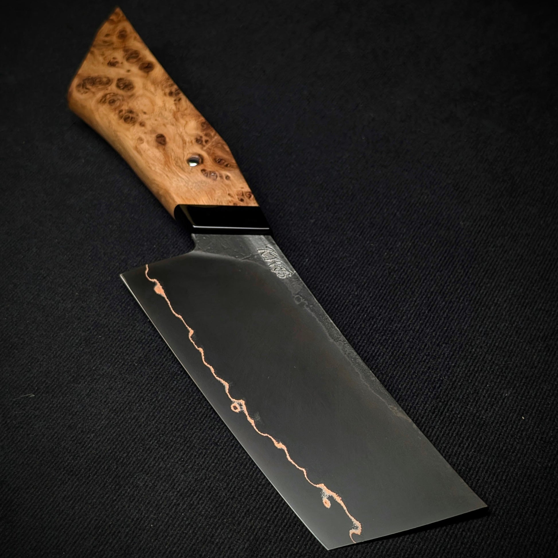120mm Cu-Mai Nakiri | Handmade Kitchen Knives - KWB Knives
