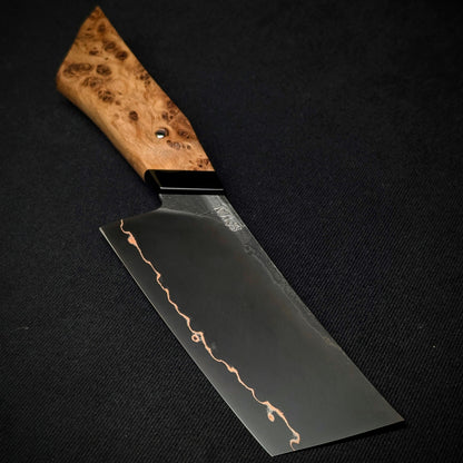 120mm Cu-Mai Nakiri | Handmade Kitchen Knives - KWB Knives