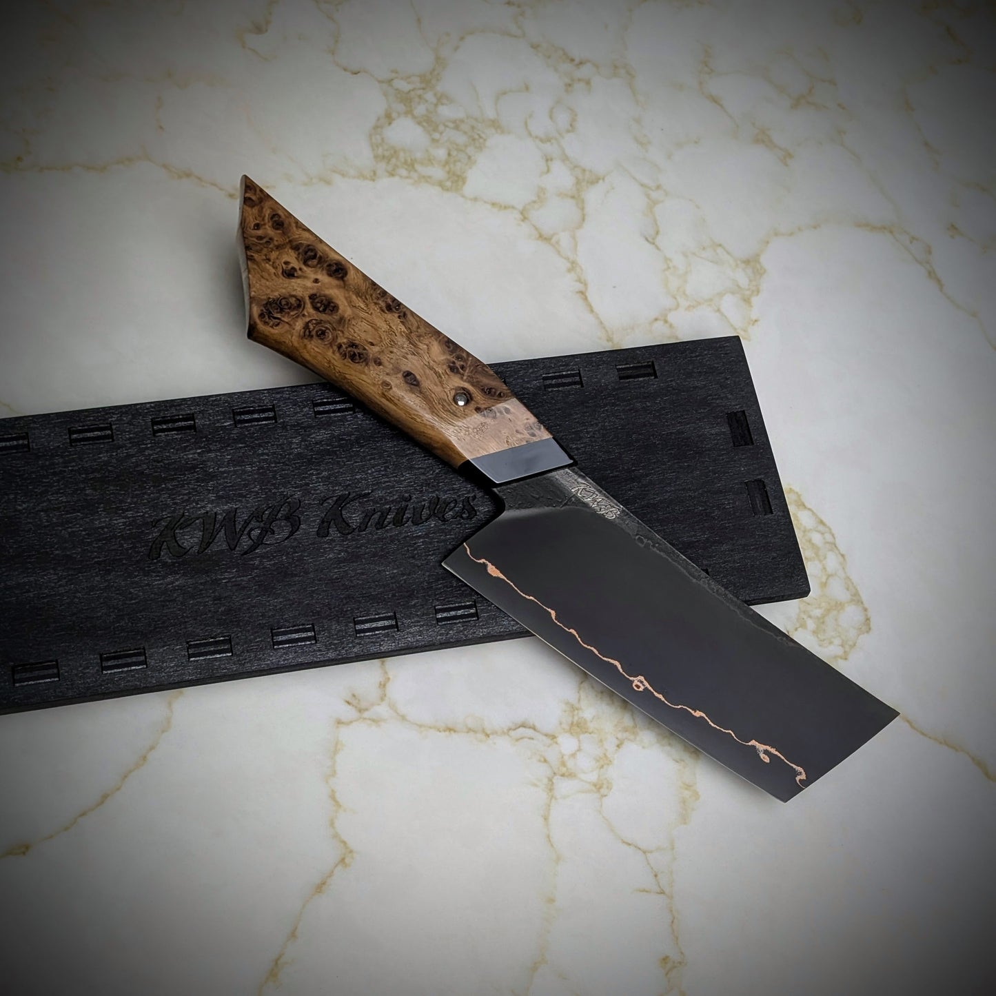120mm Cu-Mai Nakiri | Handmade Kitchen Knives - KWB Knives
