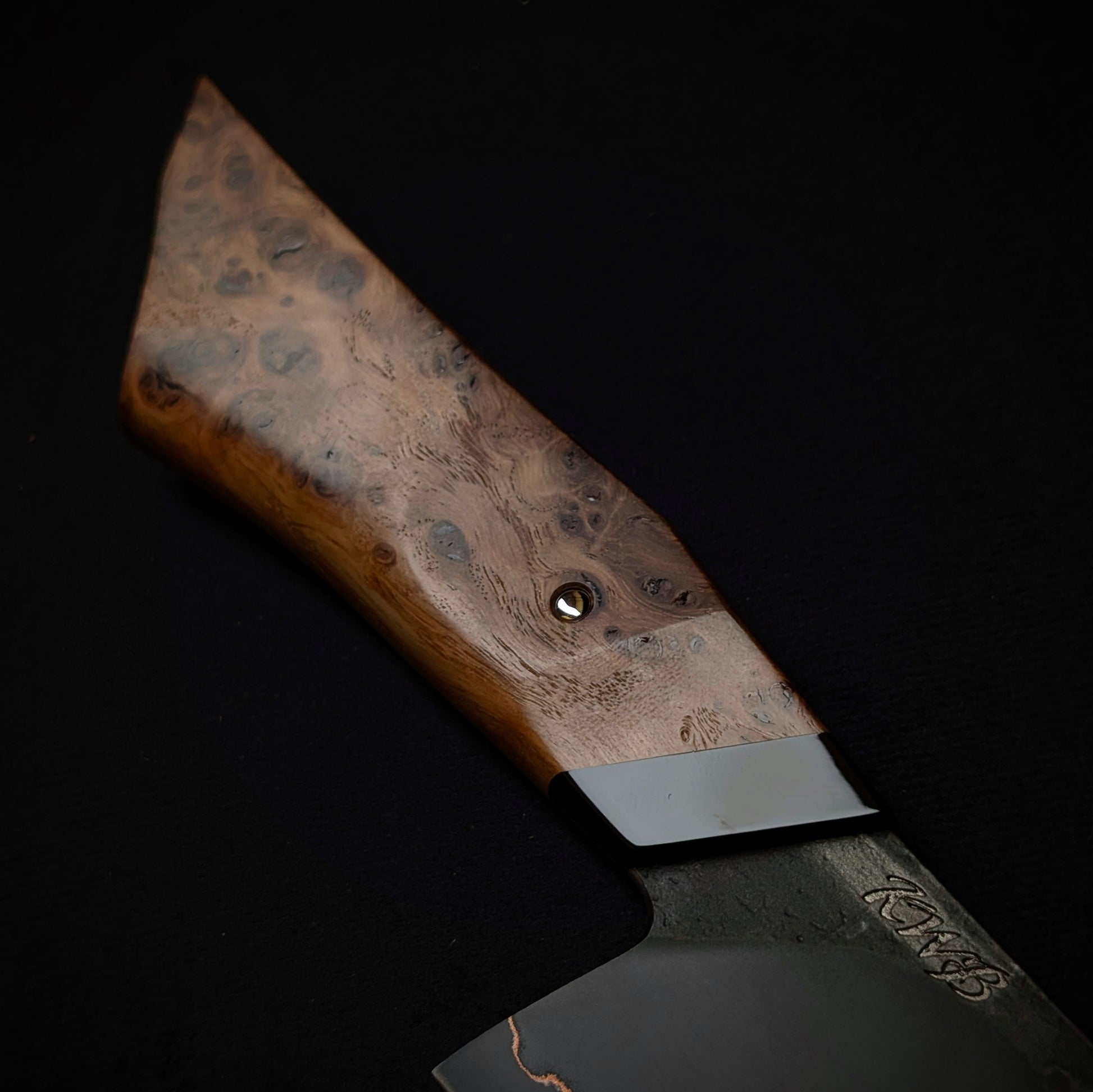 120mm Cu-Mai Nakiri | Handmade Kitchen Knives - KWB Knives