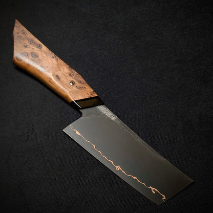 120mm Cu-Mai Nakiri | Handmade Kitchen Knives - KWB Knives