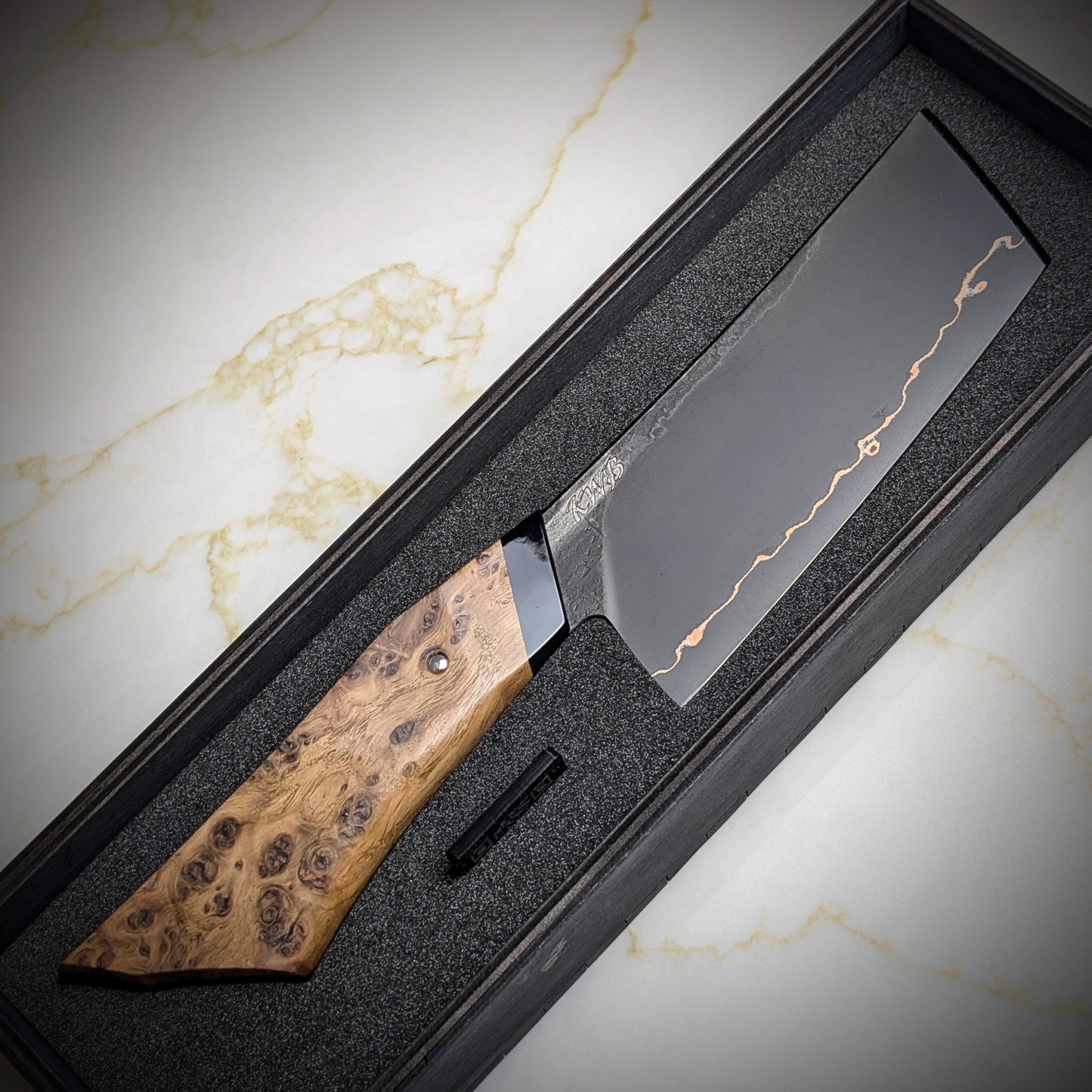 120mm Cu-Mai Nakiri | Handmade Kitchen Knives - KWB Knives