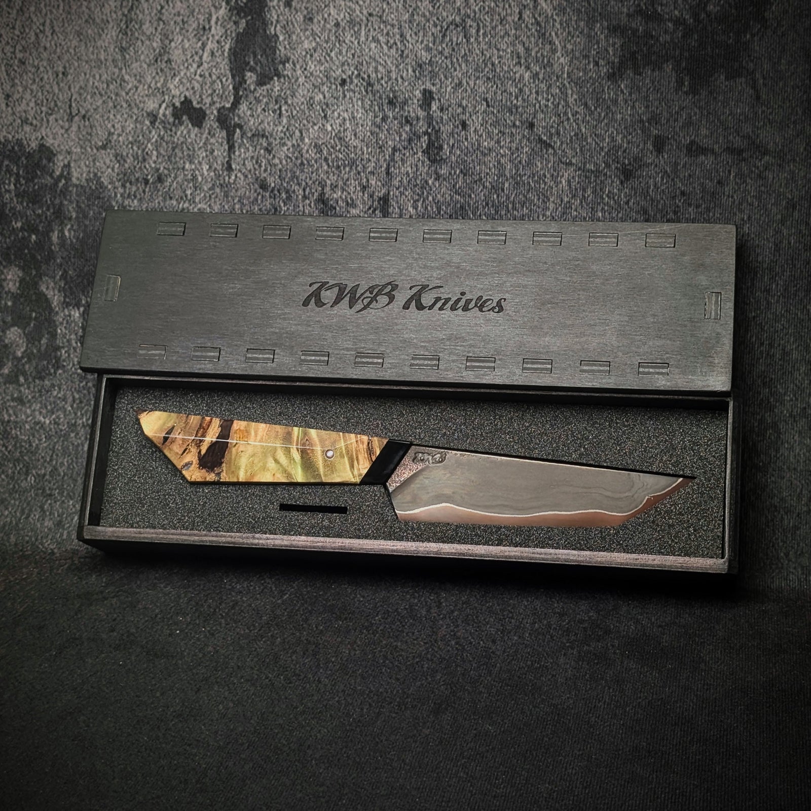 125mm Tanto Paring Knife | Handmade Kitchen Knives - KWB Knives