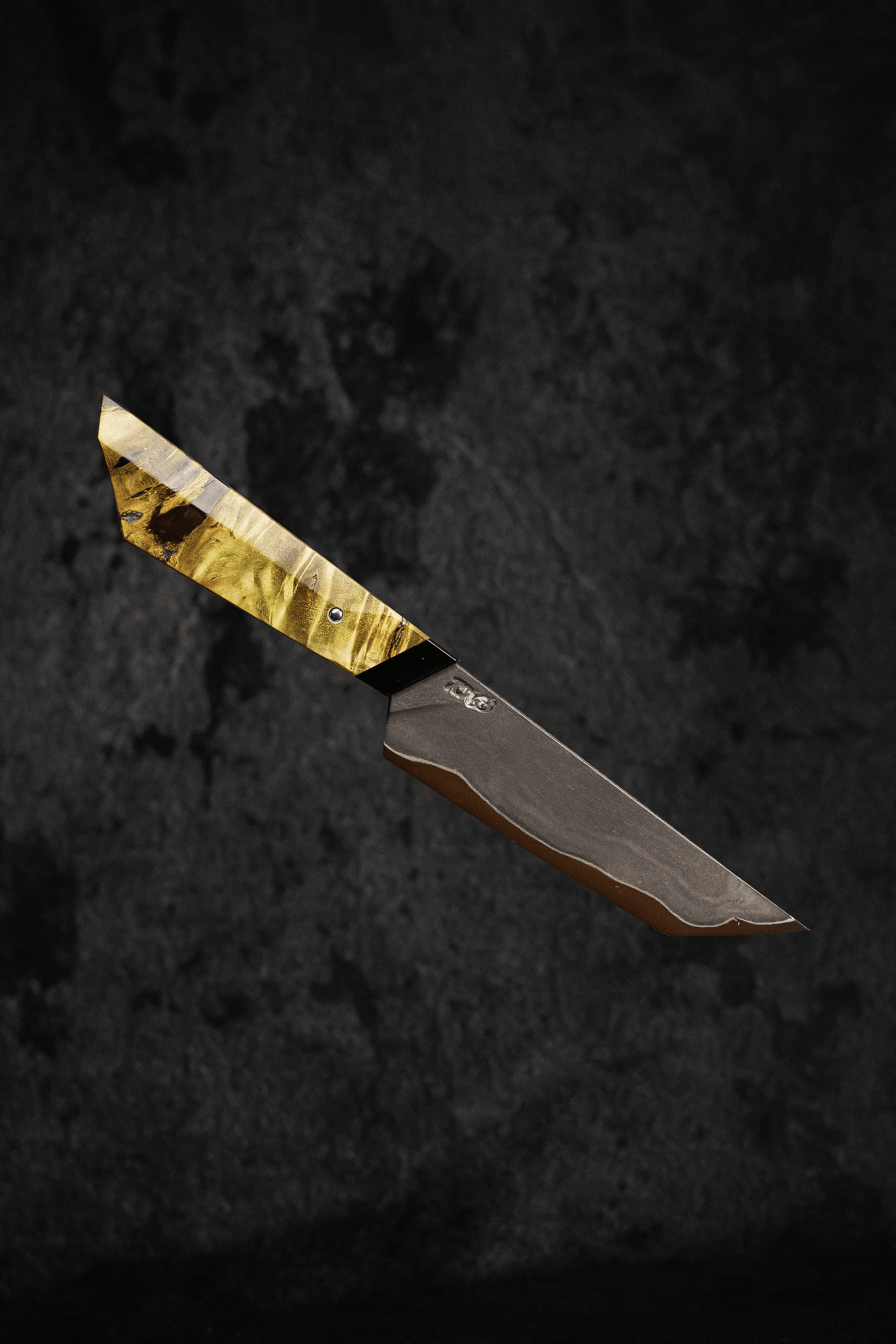 125mm Tanto Paring Knife | Handmade Kitchen Knives - KWB Knives