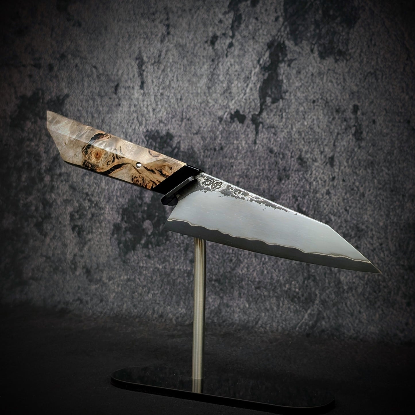 145mm Stainless San-Mai K-Tip utility Knife | Handmade Kitchen Knives - KWB Knives