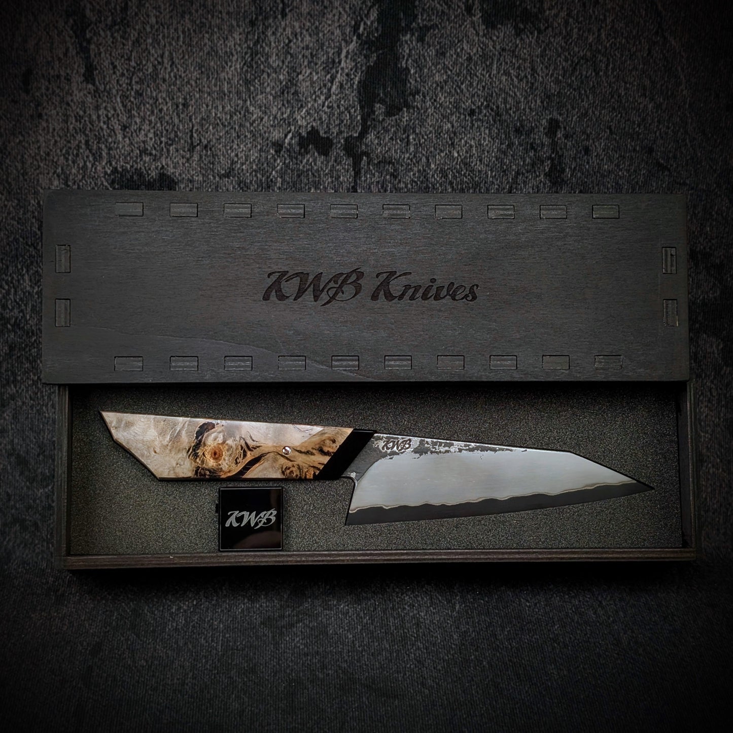 145mm Stainless San-Mai K-Tip utility Knife | Handmade Kitchen Knives - KWB Knives