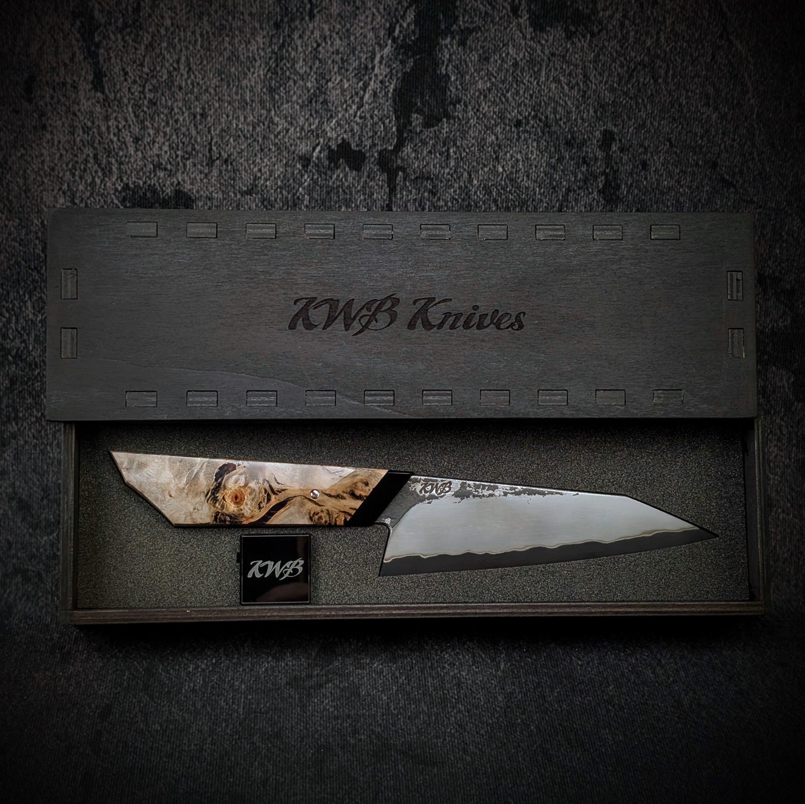 145mm Stainless San-Mai K-Tip utility Knife | Handmade Kitchen Knives - KWB Knives