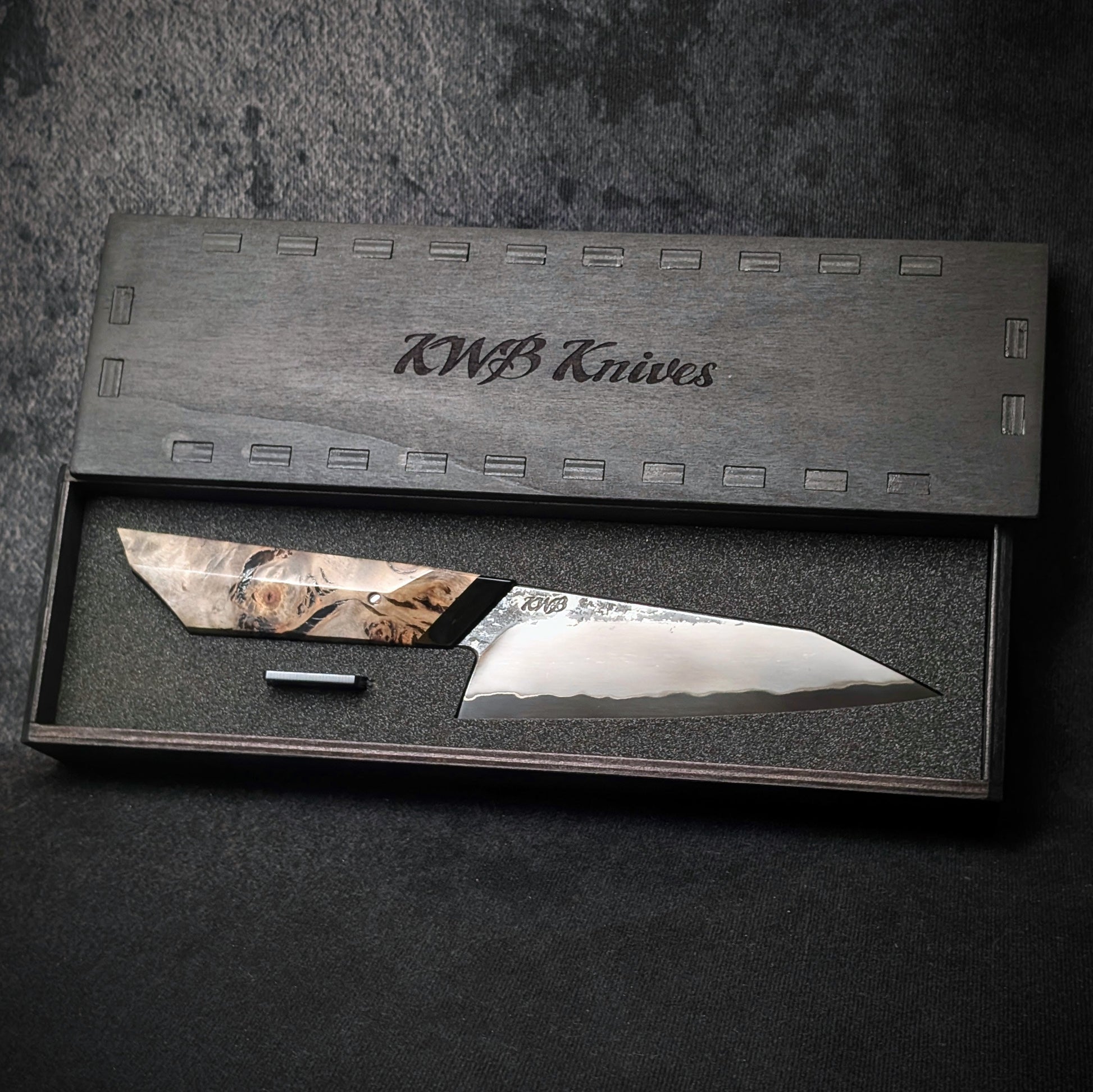145mm Stainless San-Mai K-Tip utility Knife | Handmade Kitchen Knives - KWB Knives