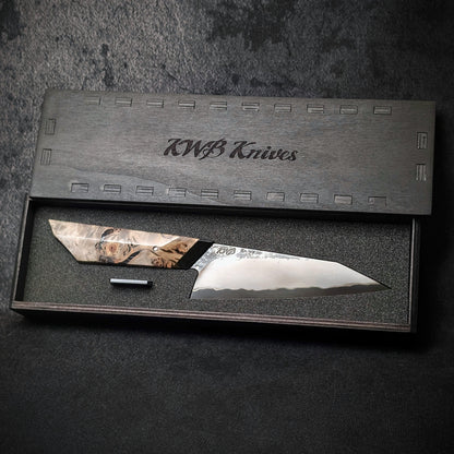 145mm Stainless San-Mai K-Tip utility Knife | Handmade Kitchen Knives - KWB Knives