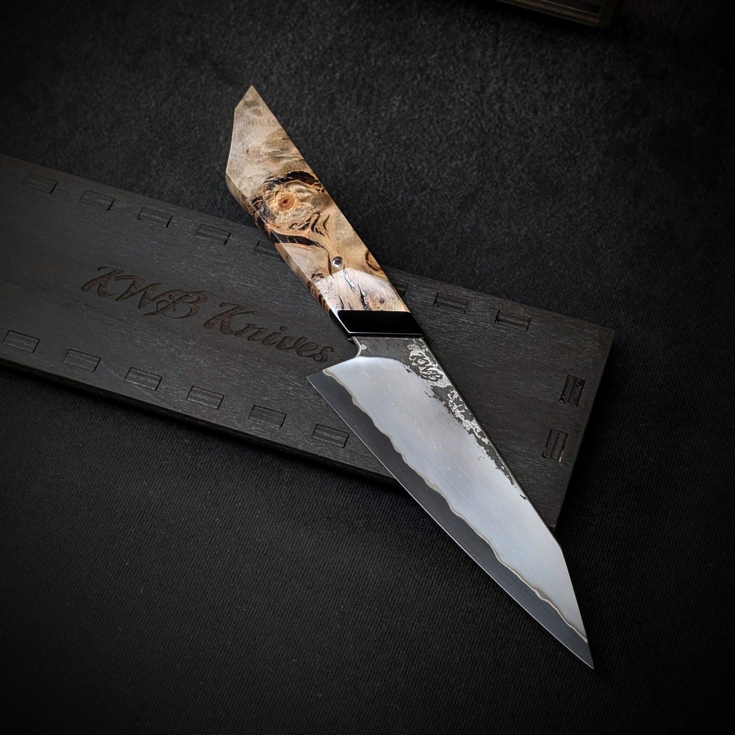 145mm Stainless San-Mai K-Tip utility Knife | Handmade Kitchen Knives - KWB Knives