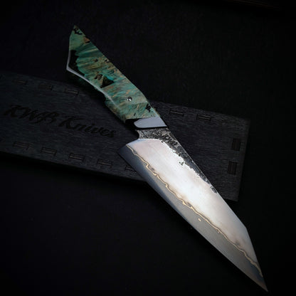 160mm Stainless San-Mai Utility Knife | Handmade Kitchen Knives-KWB Knives