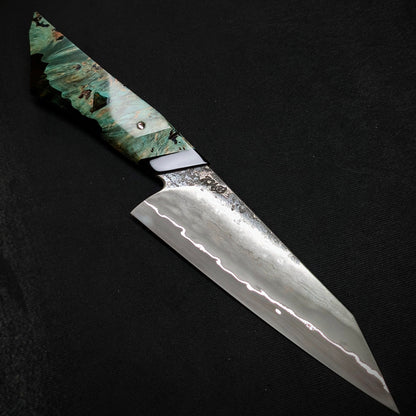 160mm Stainless San-Mai Utility Knife | Handmade Kitchen Knives (test)-KWB Knives