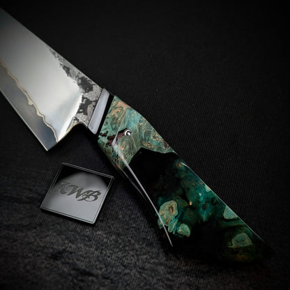 160mm Stainless San-Mai Utility Knife | Handmade Kitchen Knives (test)-KWB Knives