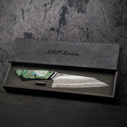 160mm Stainless San-Mai Utility Knife | Handmade Kitchen Knives (test) - KWB Knives