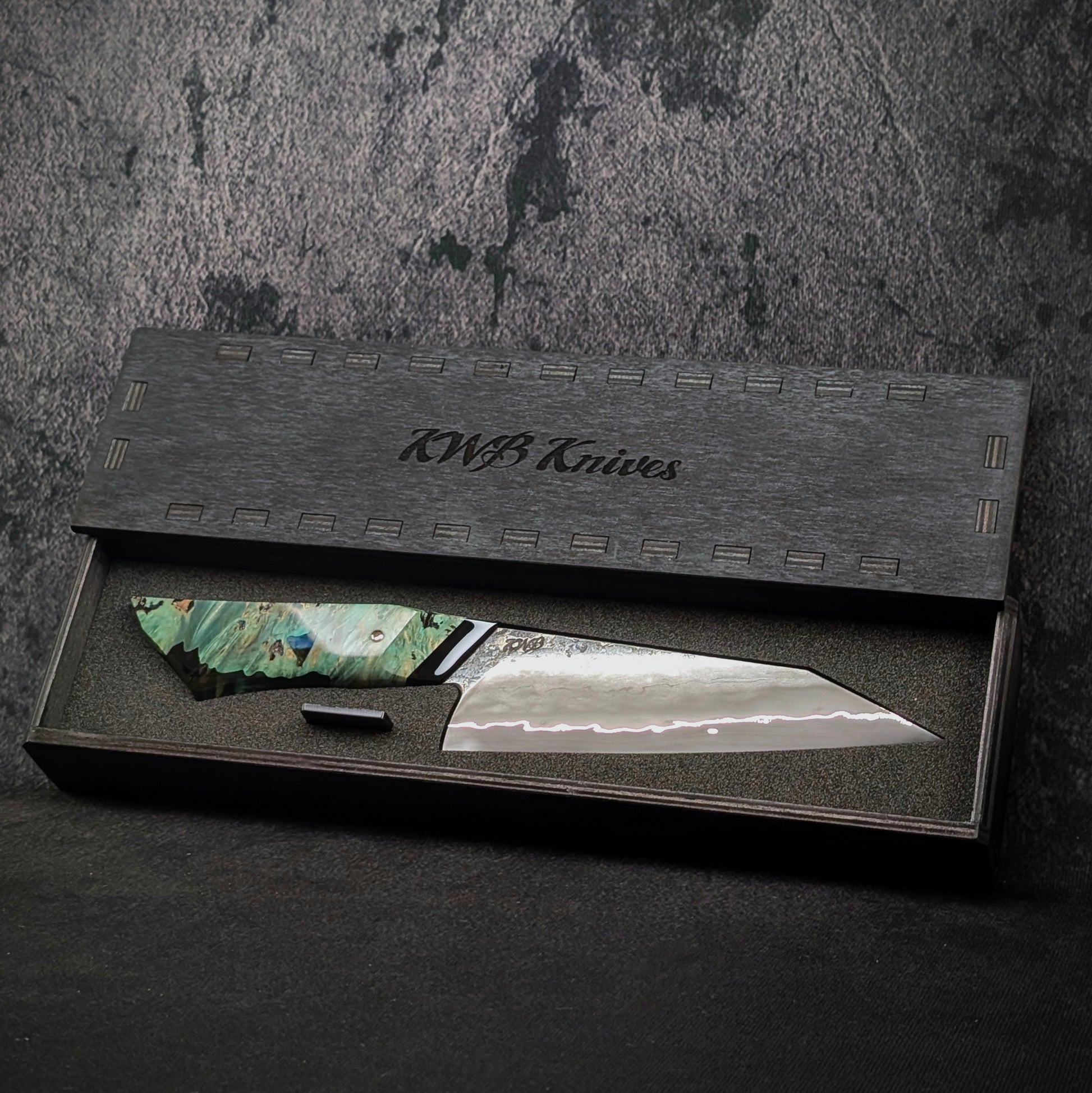 160mm Stainless San-Mai Utility Knife | Handmade Kitchen Knives (test)-KWB Knives