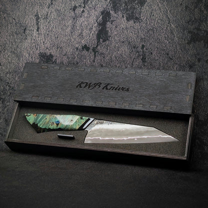 160mm Stainless San-Mai Utility Knife | Handmade Kitchen Knives (test)-KWB Knives