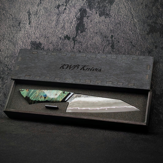 160mm Stainless San-Mai Utility Knife | Handmade Kitchen Knives (test)-KWB Knives