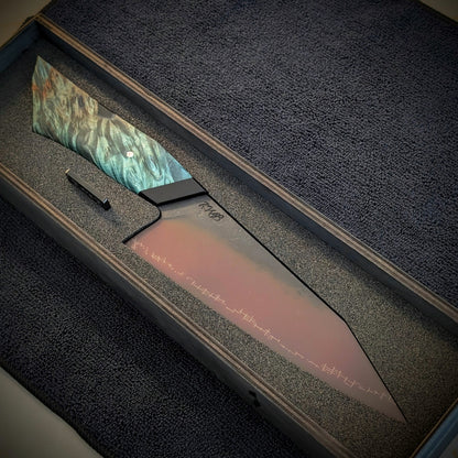 165mm Barbed Wire utility Knife | Handmade Kitchen Knives - KWB Knives