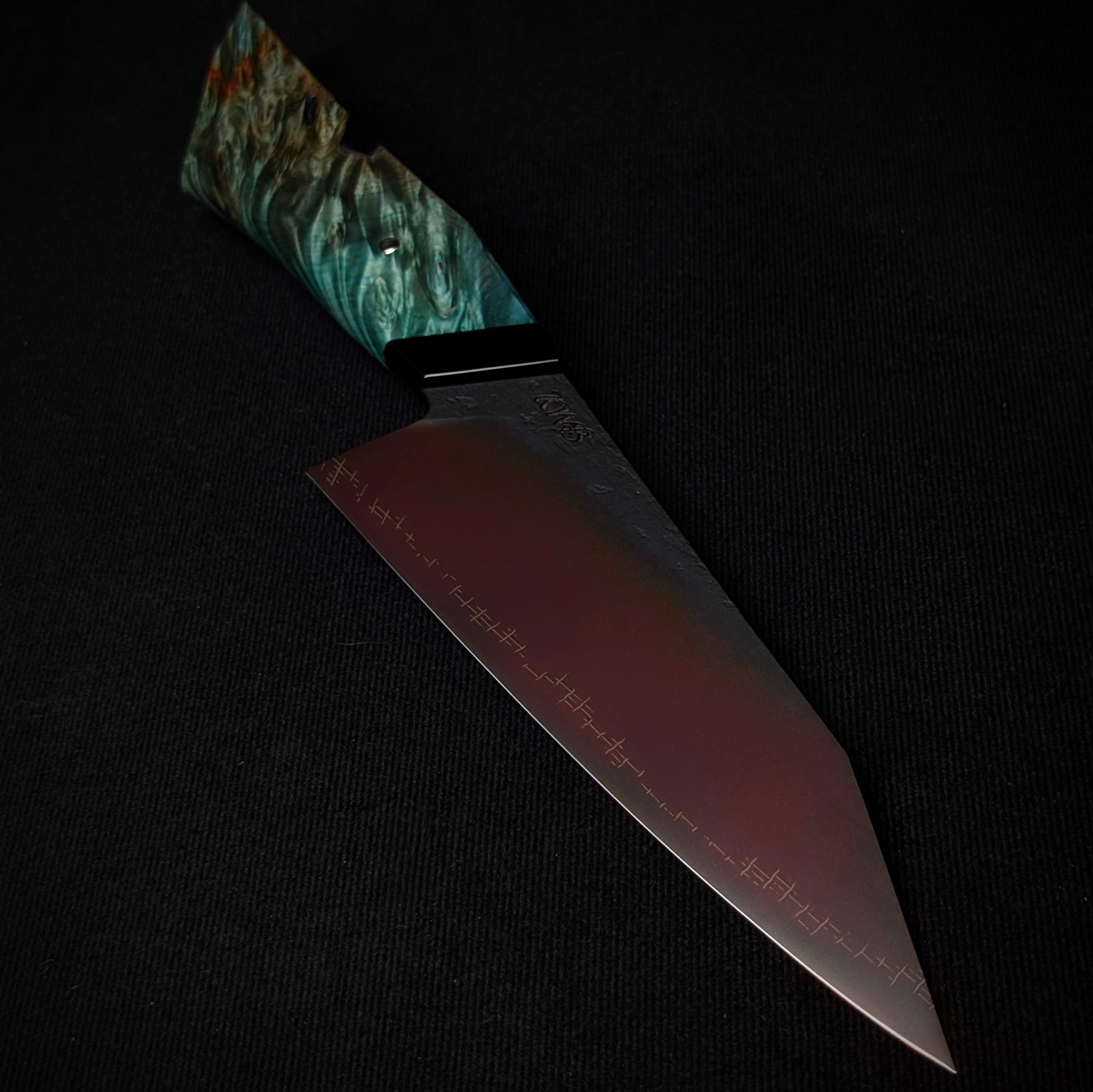 165mm Barbed Wire utility Knife | Handmade Kitchen Knives - KWB Knives