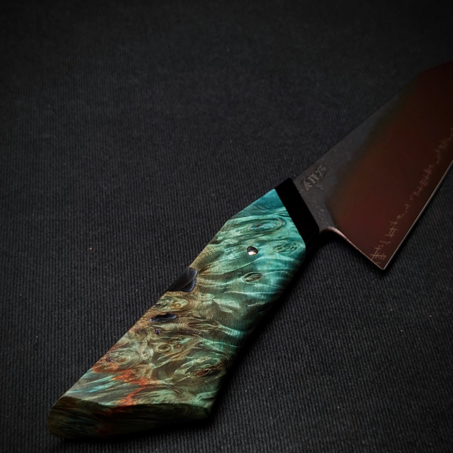 165mm Barbed Wire utility Knife | Handmade Kitchen Knives - KWB Knives