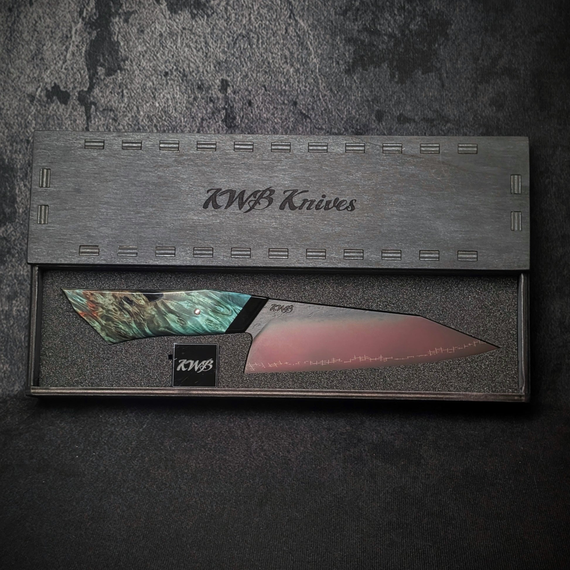 165mm Barbed Wire utility Knife | Handmade Kitchen Knives - KWB Knives