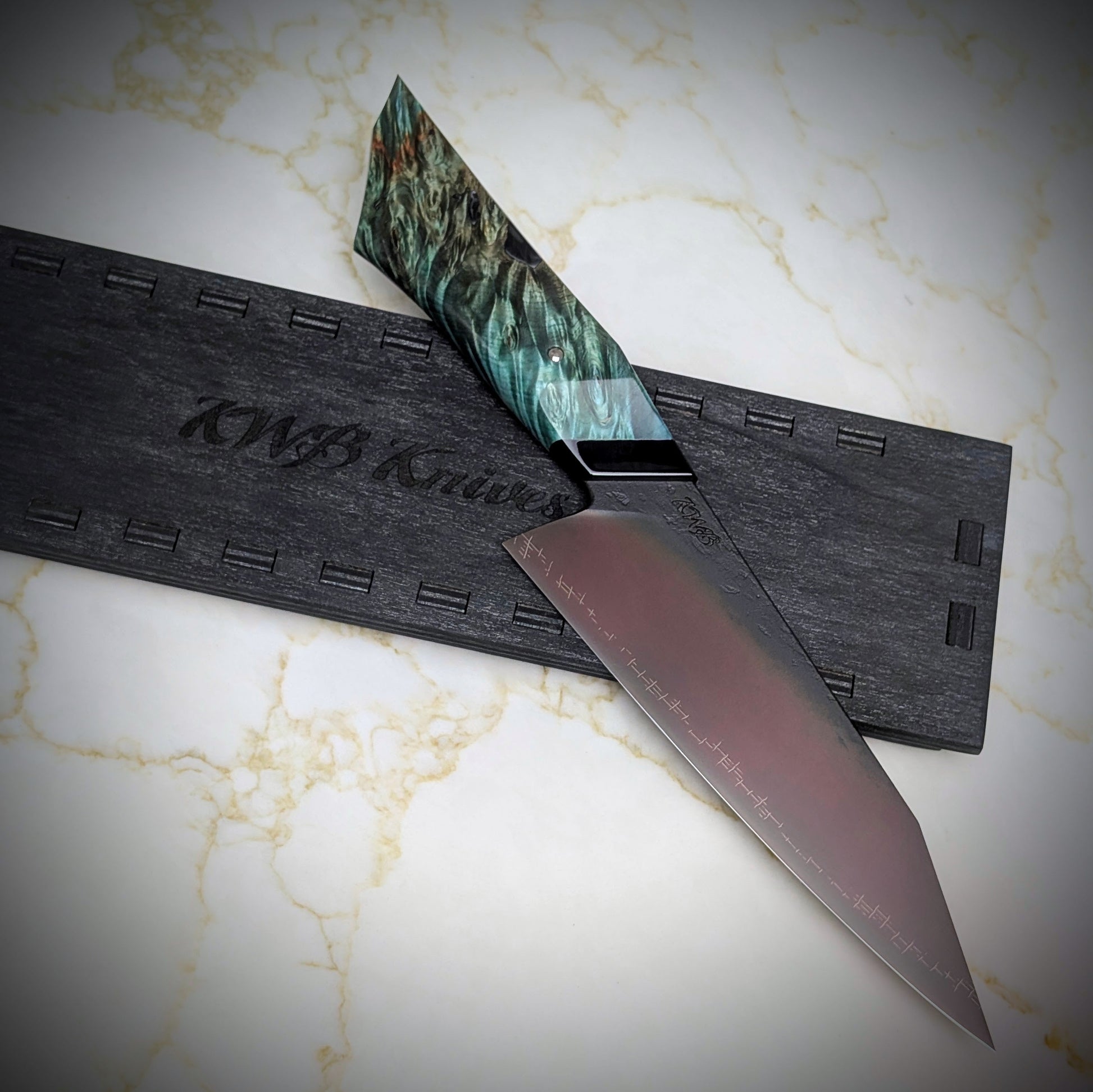 165mm Barbed Wire utility Knife | Handmade Kitchen Knives - KWB Knives