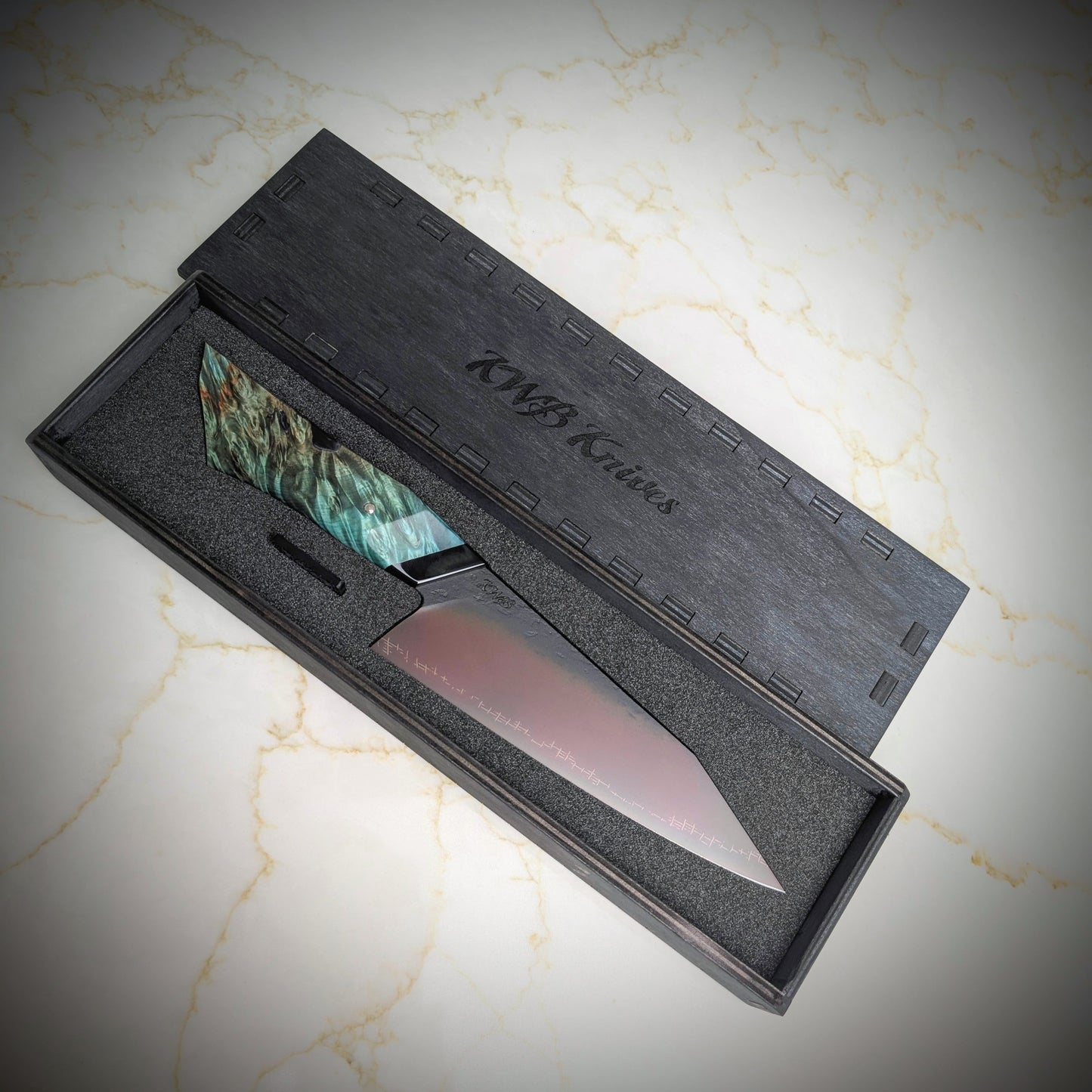 165mm Barbed Wire utility Knife | Handmade Kitchen Knives - KWB Knives
