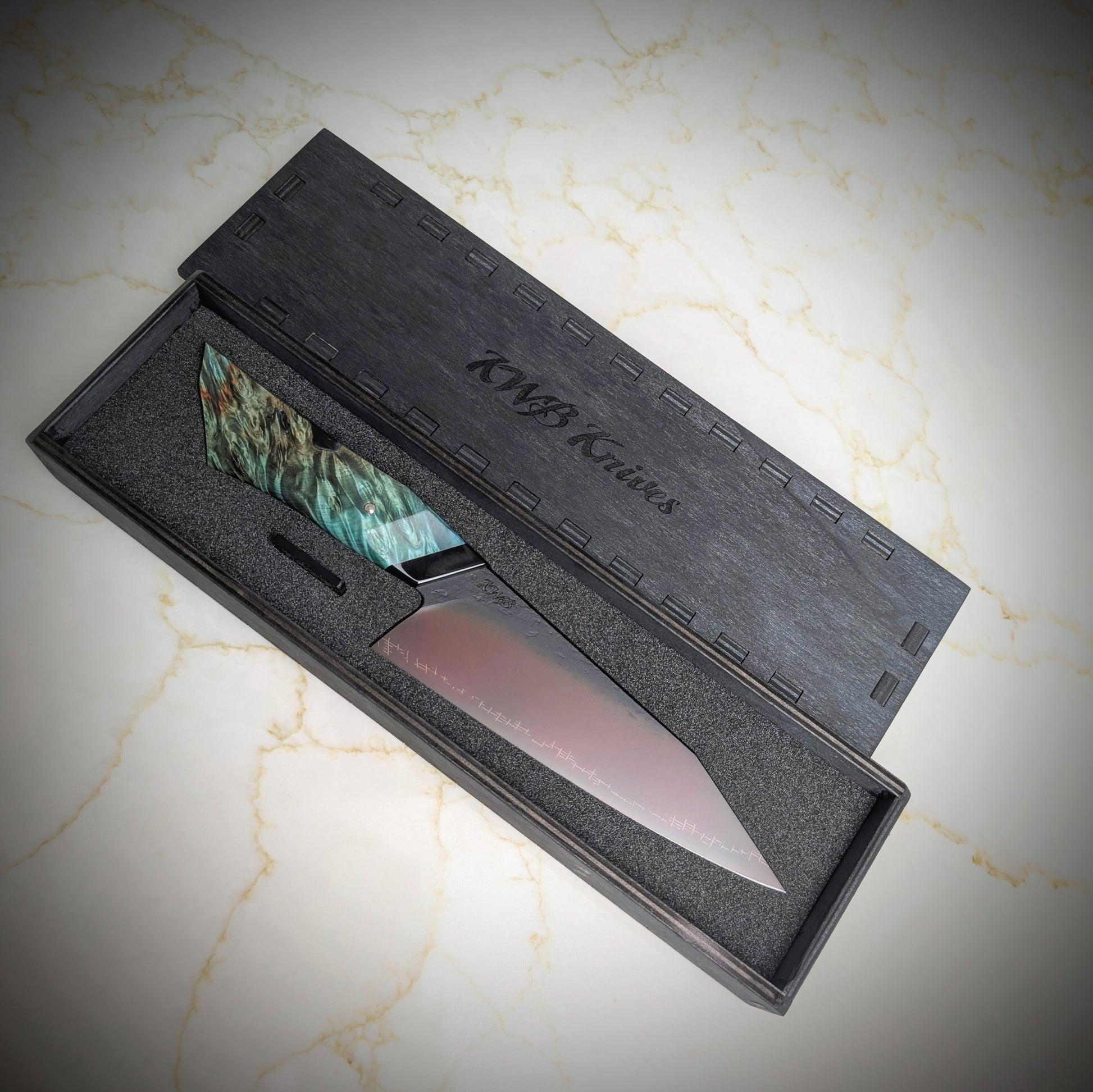 165mm Barbed Wire utility Knife | Handmade Kitchen Knives - KWB Knives