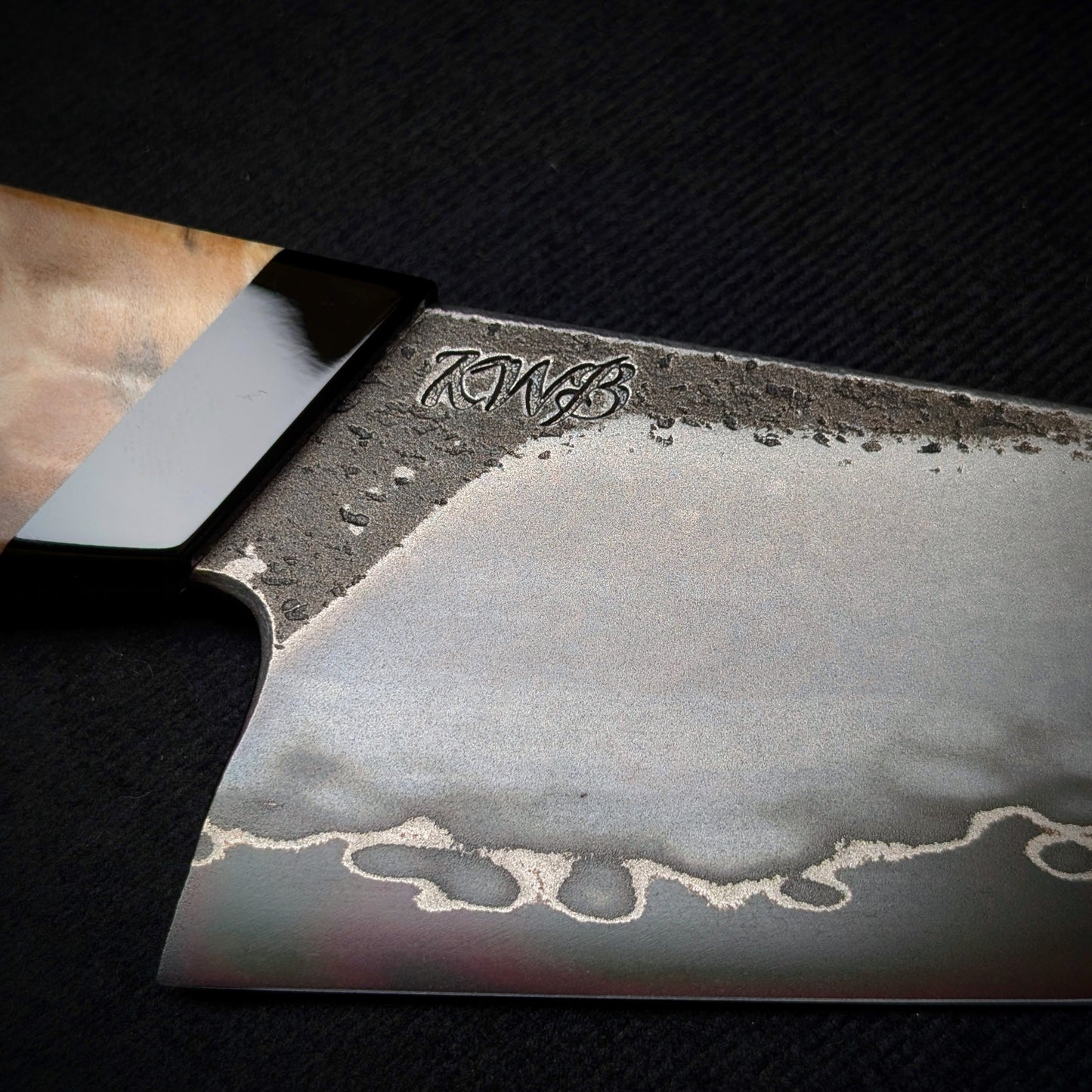 165mm Stainless San-Mai Utility Knife | Handmade Kitchen Knives - KWB Knives