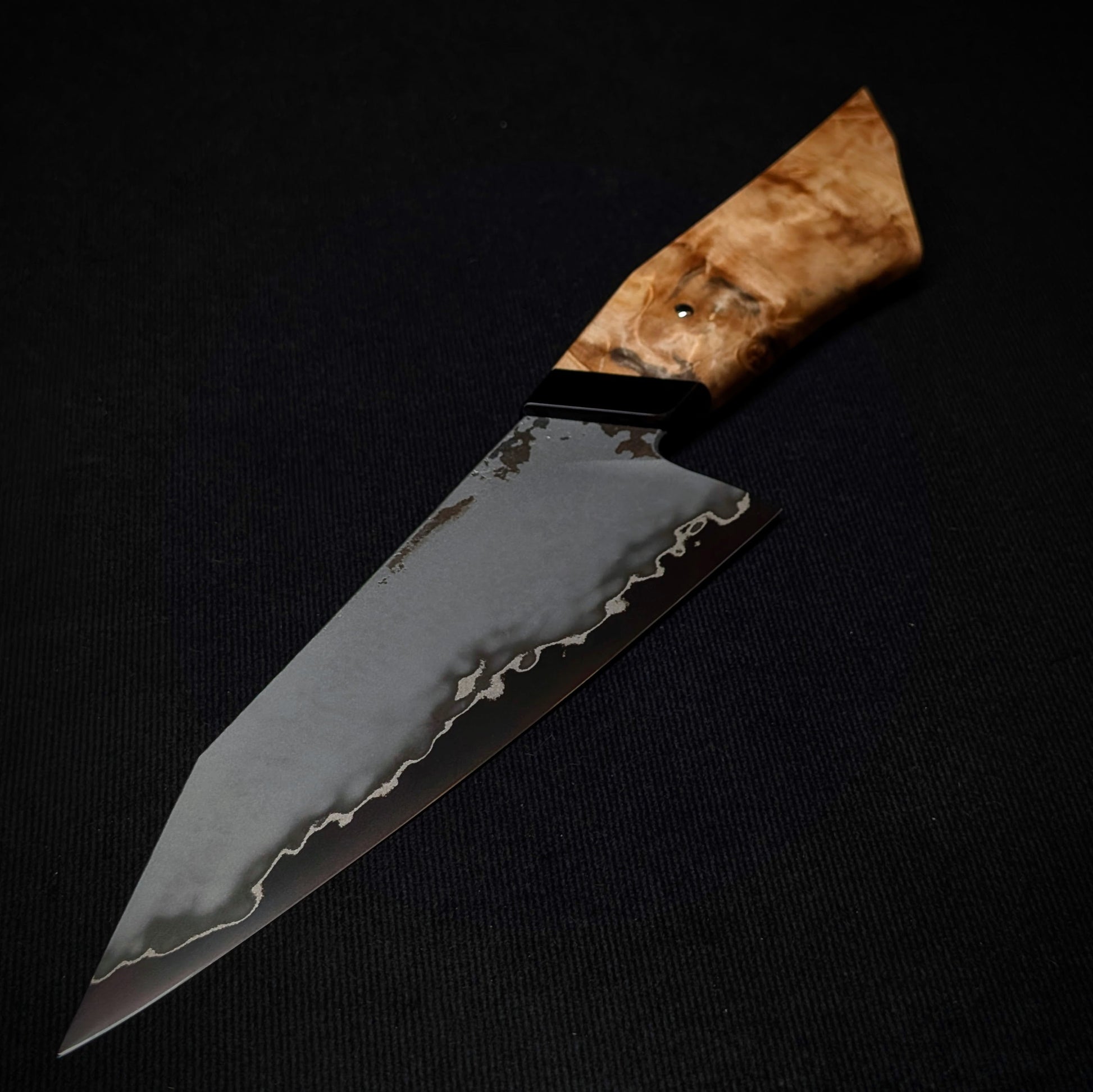 165mm Stainless San-Mai Utility Knife | Handmade Kitchen Knives - KWB Knives