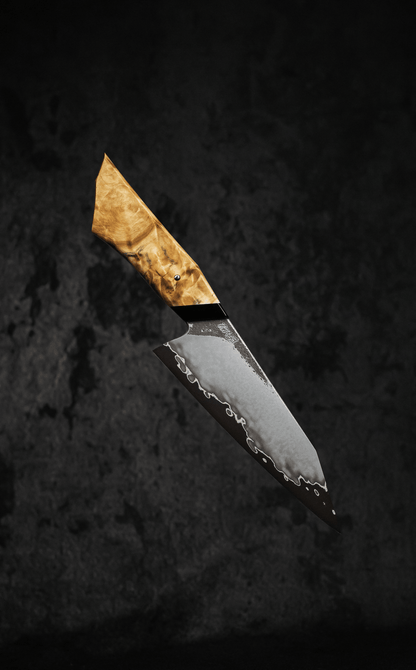 165mm Stainless San-Mai Utility Knife | Handmade Kitchen Knives - KWB Knives