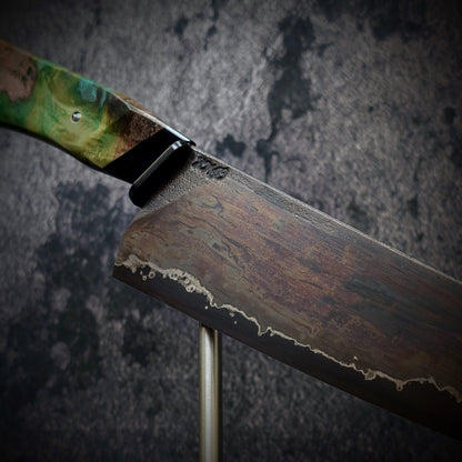 210mm Wrought iron Gyuto Chef Knife | Handmade Kitchen Knives - KWB Knives