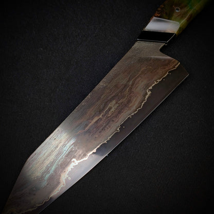 210mm Wrought iron Gyuto Chef Knife | Handmade Kitchen Knives-KWB Knives