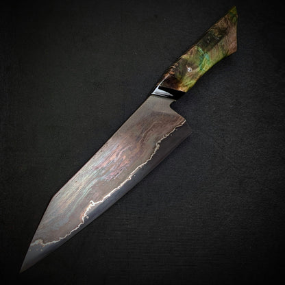 210mm Wrought iron Gyuto Chef Knife | Handmade Kitchen Knives - KWB Knives