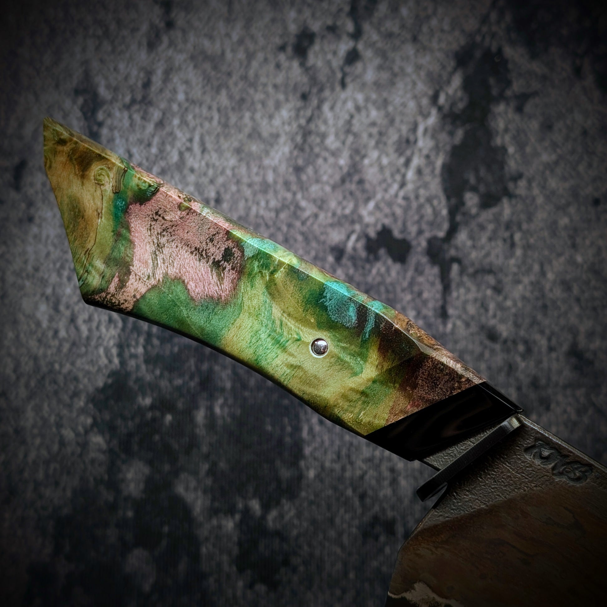 210mm Wrought iron Gyuto Chef Knife | Handmade Kitchen Knives - KWB Knives