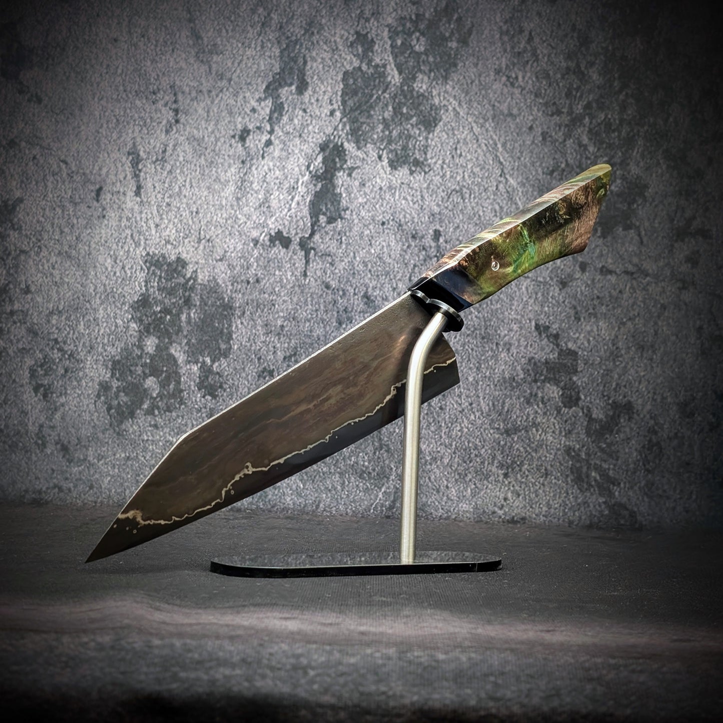 210mm Wrought iron Gyuto Chef Knife | Handmade Kitchen Knives - KWB Knives