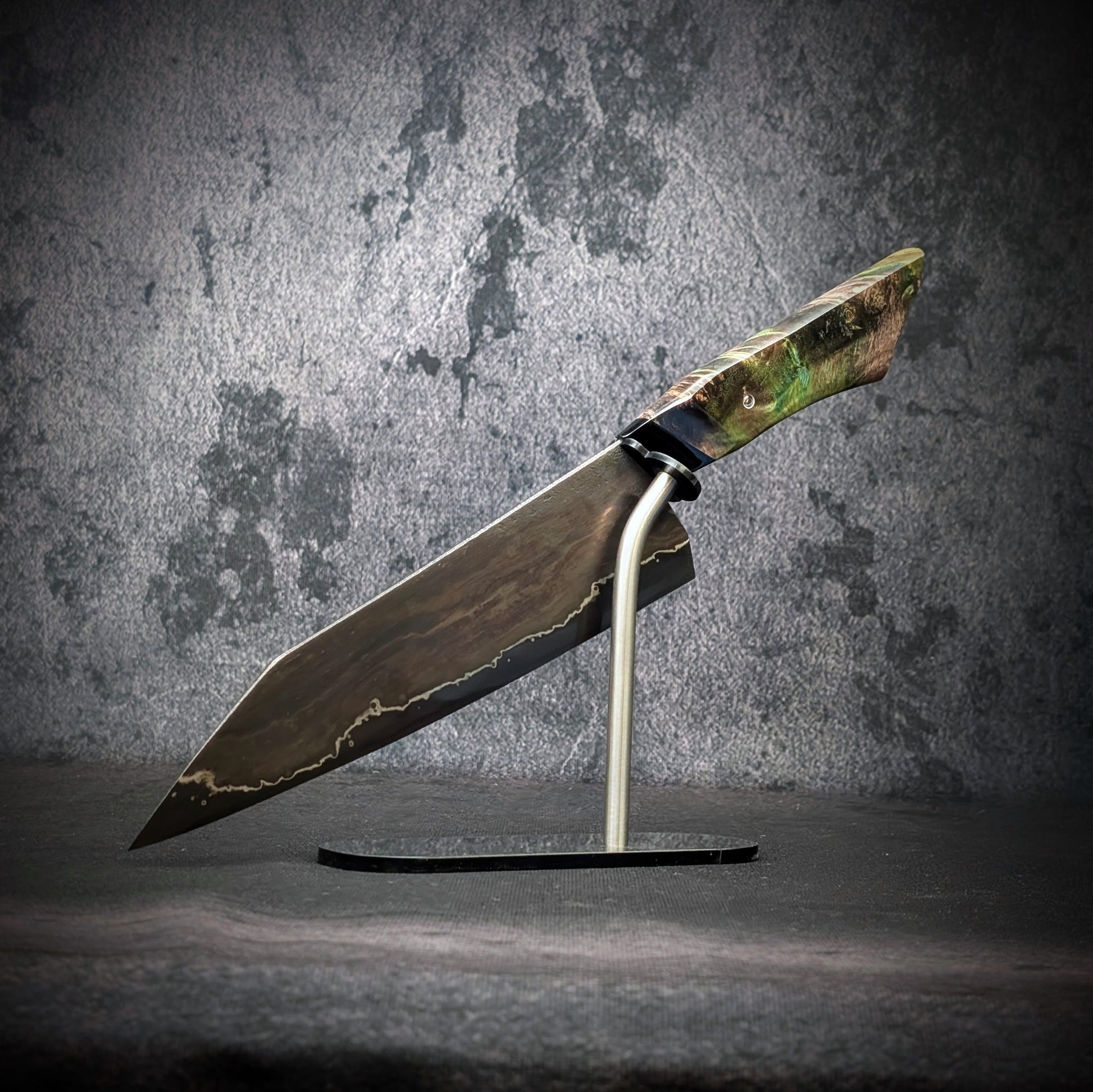 210mm Wrought iron Gyuto Chef Knife | Handmade Kitchen Knives - KWB Knives
