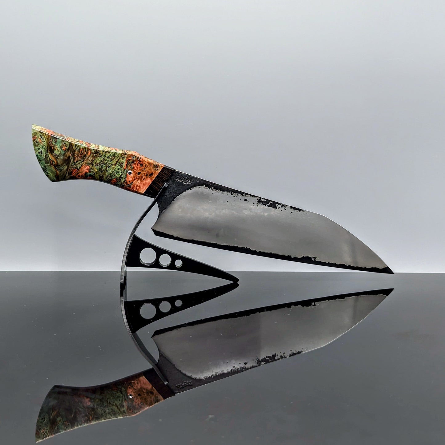 220mm Stainless San-Mai Bunka | Handmade Kitchen Knives-KWB Knives