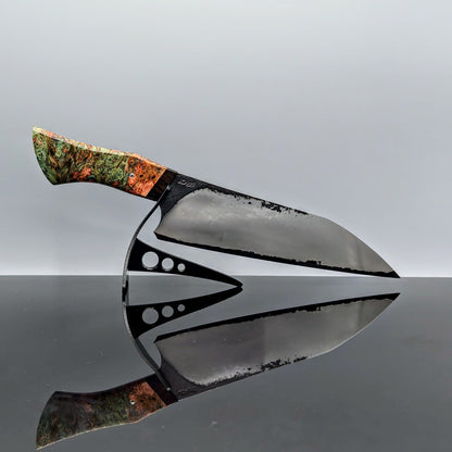 220mm Stainless San-Mai Bunka | Handmade Kitchen Knives-KWB Knives