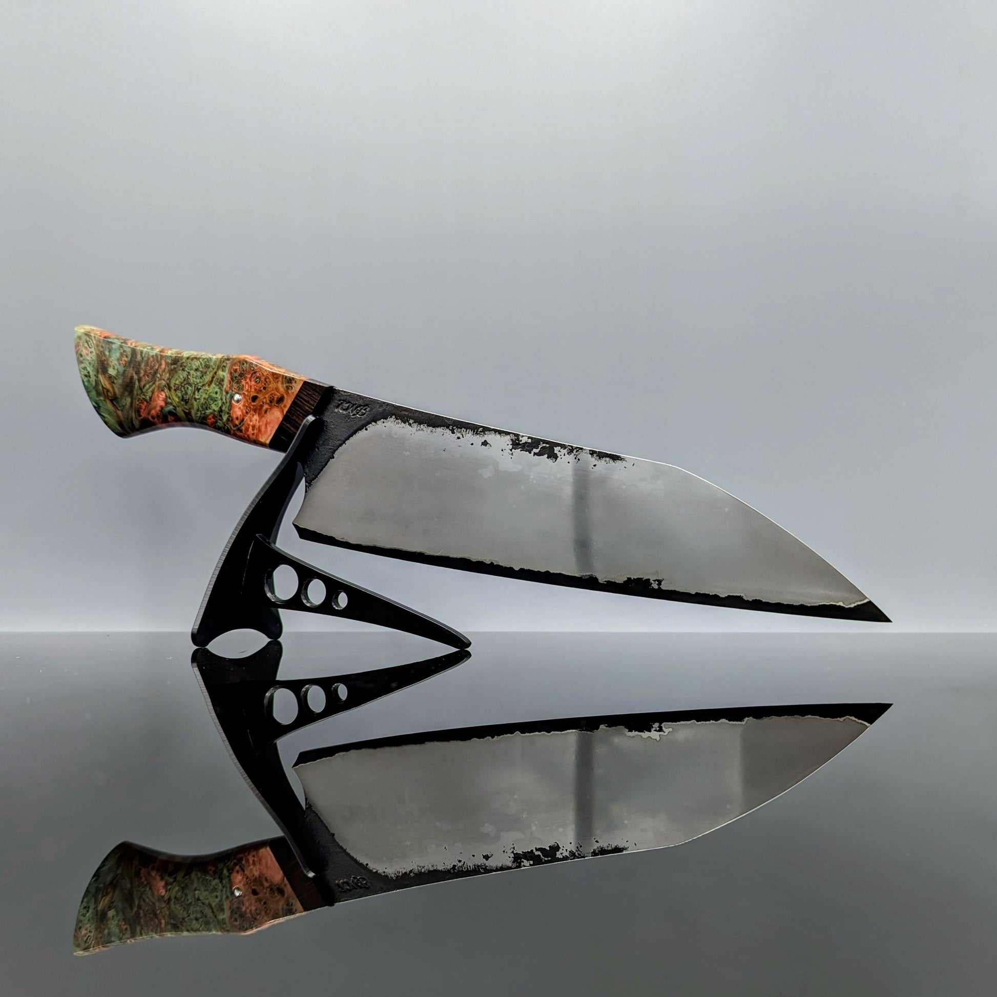220mm Stainless San-Mai Bunka | Handmade Kitchen Knives - KWB Knives